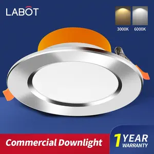 LED embedded downlight with 7-18w power, aluminum material ceiling lamp, high color rendering lighting solution, suitable for home and office use.