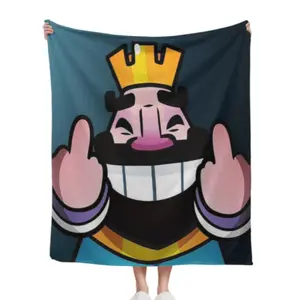 Super Soft Royales Games Throw Blanket Clashed Premium Flannel Fleece Lightweight Bed Blanket Cozy Fluffy Blankets All Season  Christmas present Dream Weave Home