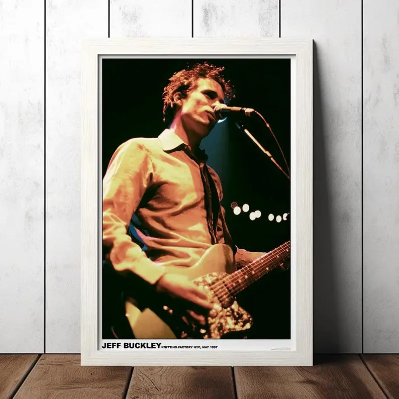 Jeff Buckley'y Concert Poster - Music Fan Collectibles - Vintage Music Poster - Home Decor - Wall Art - Canvas Poster - Gifts Poster NO FRAME