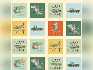 See Ya Later Alligator | Happy Gator Day - Multi by Michael Miller Fabrics | DCX12560-MULT