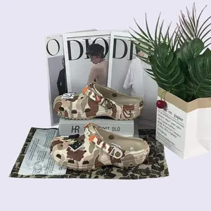 Unisex Camouflage Foam Clog Sandals – Lightweight Slip-On Casual Shoes - Outdoor Casual Comfort Shoes - Gift For Him Her