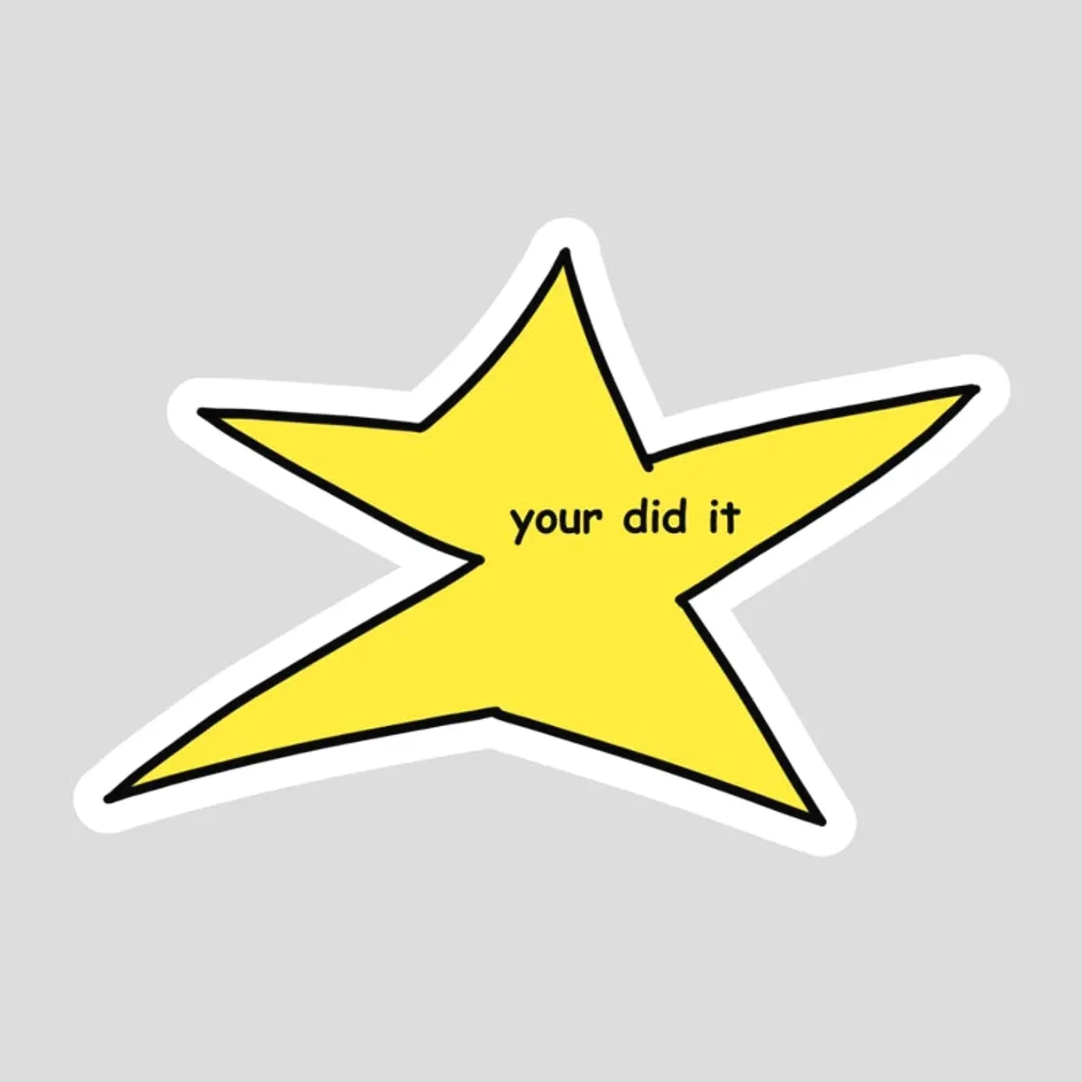 Funny Your Did it Star Sticker, water bottle book Stickers, Waterproof Laptop Sticker, Car Bumper Vinyl Sticker 6
