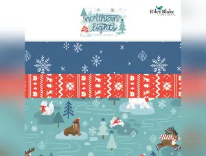 Northern Lights Flannel | Aurora Turquoise by Natàlia Juan Abelló for Riley Blake | F15003-TURQUOISE