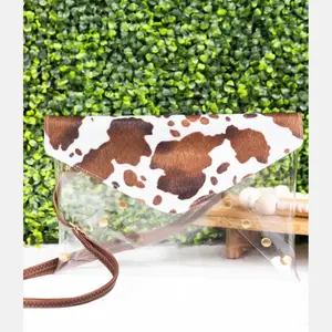 Clear cow bag Brown