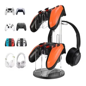 Universal Storage Rack, Headphone Holder, Transparent Acrylic Hanging Stand, Detachable Desktop Display Shelf, Switch Ps5 Ps4 Xbox Controller, Headphone Hook