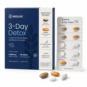 NeoLife 3-Day Detox Dietary Supplement Kit + 5-Day Probiotic Support + Program Guide