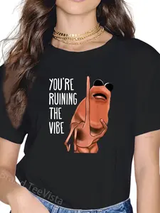 100% Cotton Unisex Marcus The Worm You're Ruining The Vibe T-Shirt
