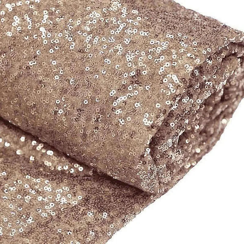 Blush Sequin Fabric Bolt, Sparkly DIY Craft Fabric Roll 54"x4 Yards