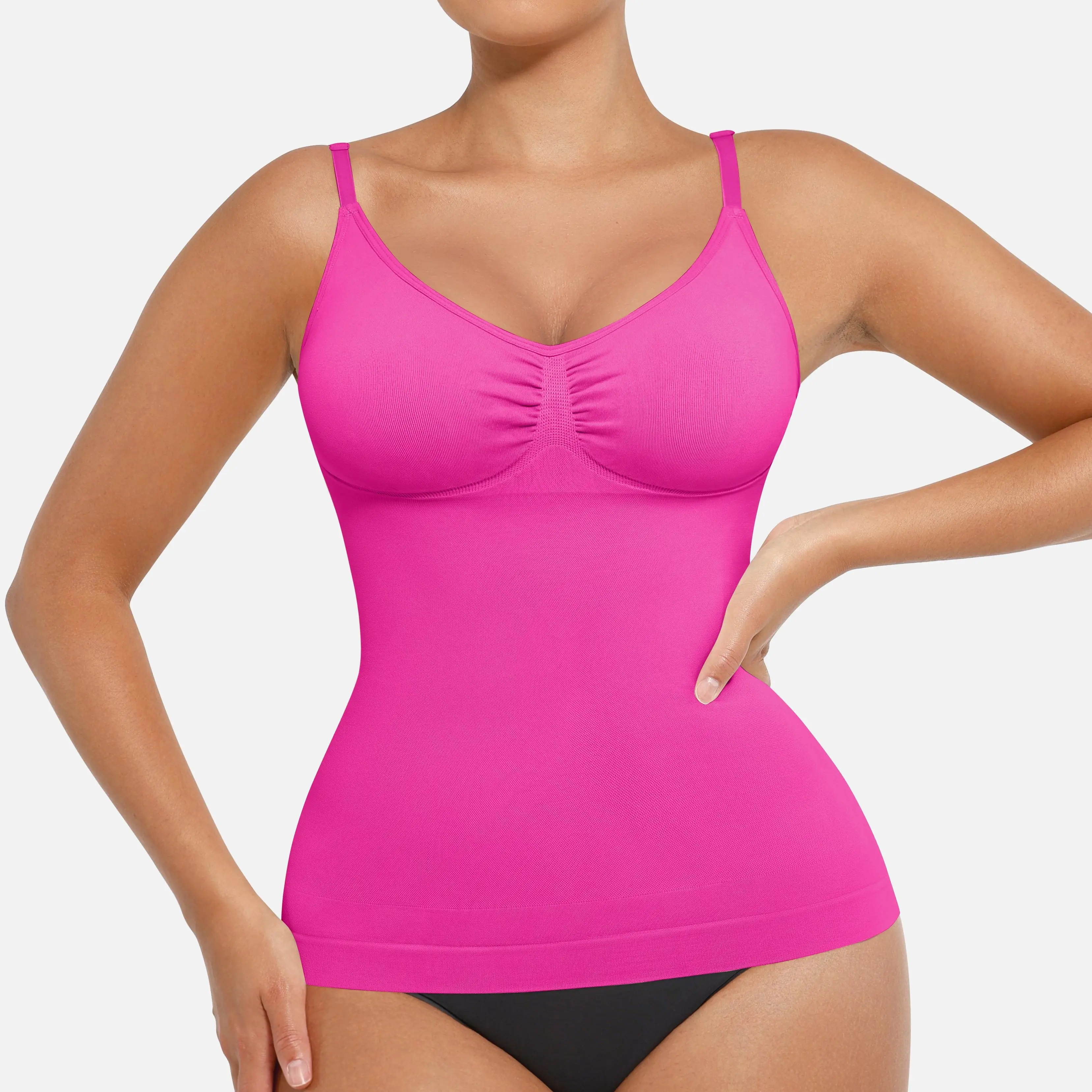 FeelinGirl Womens Shapewear Tank Top Tummy Control Cami Tanks Seamless Camisole Tops Womenswear Spaghetti Strap Underwear Lady Comfort