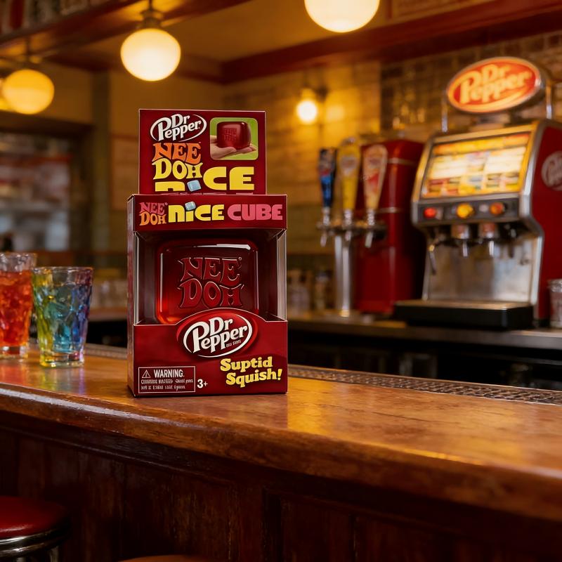 Needoh Ice Cube Water Drop Squeeze Toy, RelaxingAnxiety Reducing Hand Toy, Perfect Gift for All Ages, SoftSquishy Fidget Toy in Blue Pink Purple