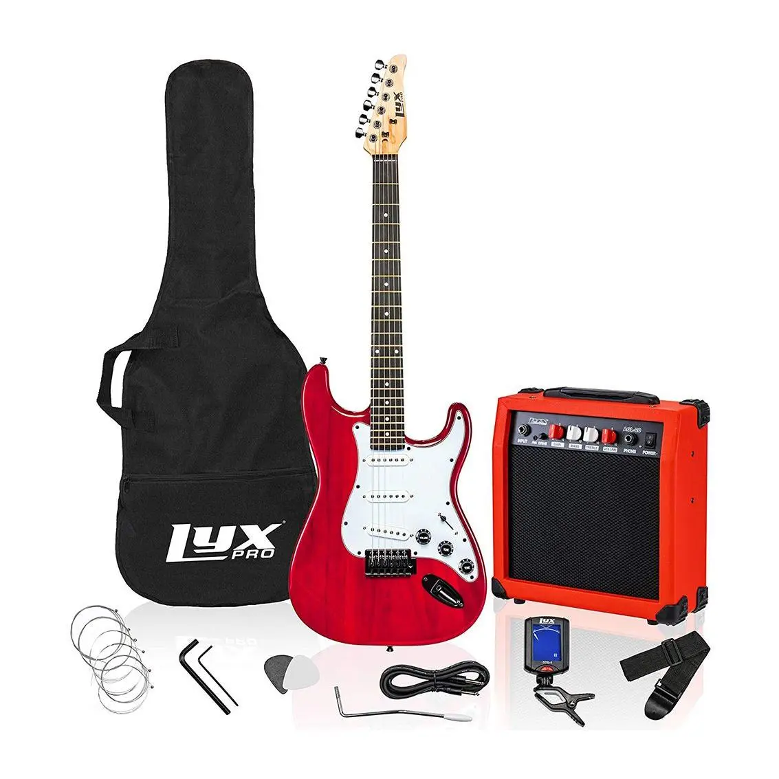 LyxPro 39" Electric Stratocaster Guitar & Starter Kit LyxPro 39" Electric Stratocaster Guitar & Starter Kit
