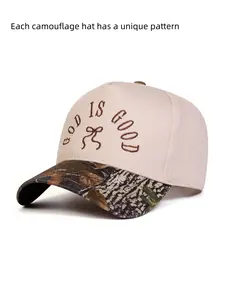 Unisex Baseball Cap God Is Good Letter Print, Adjustable Outdoor Sun Protection Hat, Casual Fitted Design for Spring & Fall Travel, Adjustable Snapback Hat