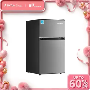 Upstreman mini fridges 3.1 Cu.Ft with Freezer 2-Door Small Fridge Dorm Essentials Adjustable Thermostat Energy Saving Mini Refrigerator for Office Dorm Bedroom SD311 College Outdoor Mini Refrigerato pantry drink fridge skincare fridge tiktokshopspringglow