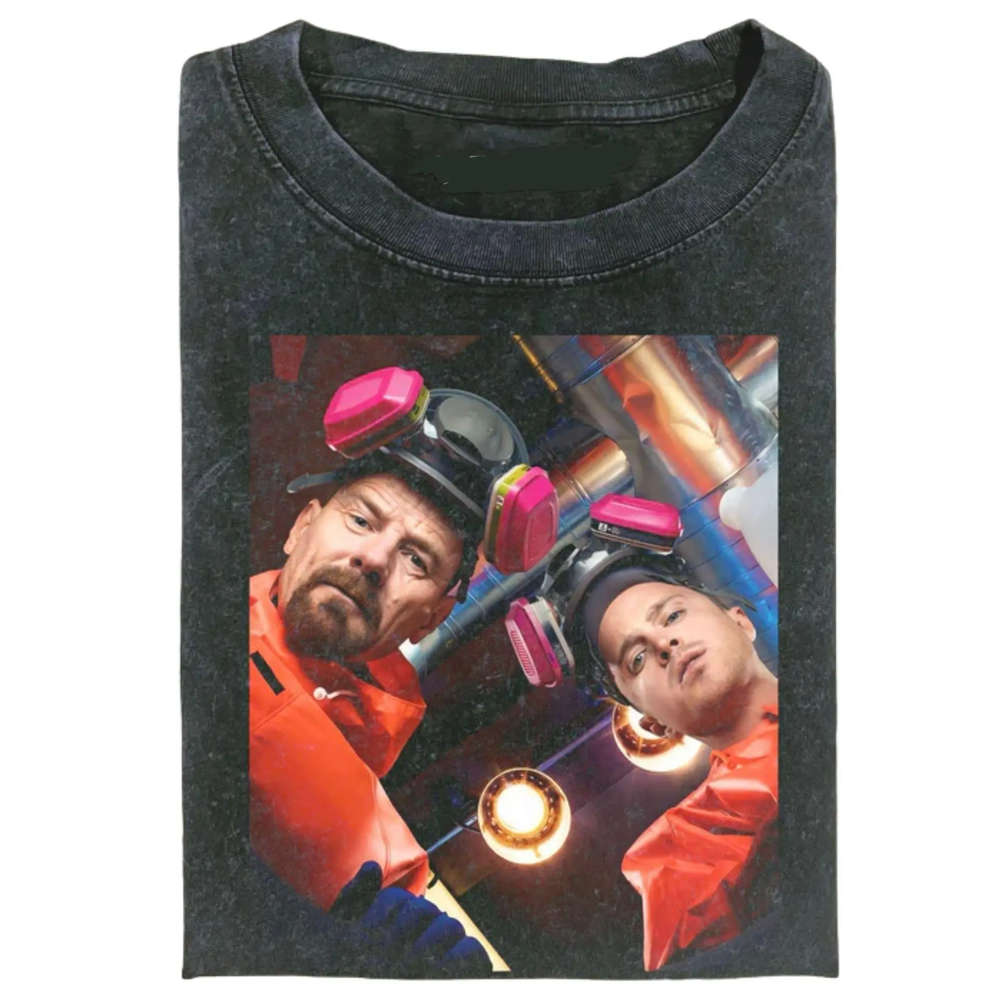 Unisex Menswear Short-Sleeve Graphic Tees - Breaking Bad Vintage Cotton Walter White Jesse Pinkman TV Show Top, Funny Meme Lightweight Streetwear Casual Wear