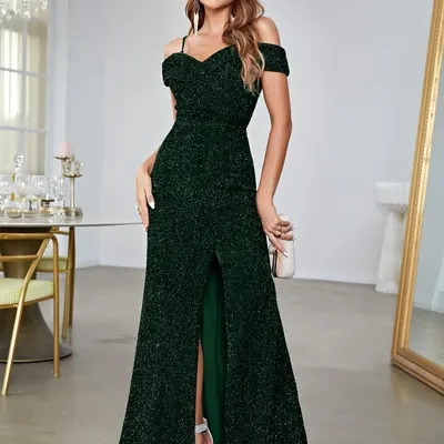 Dark Green Prom Dress - TikTok Shop Dark Green Prom Dress - TikTok Shop