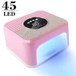 Luxury Water Drizzle UV LED Nail Lamp, Sun L5 45 Leds Quick Cure Dryer with Magnetic Base, Perfect Gift for Women and Nail Enthusiasts, Led Manicure Lamp