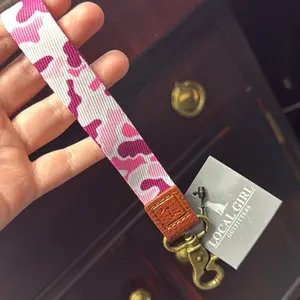 Local Girl Pink Localflage Camo Wrist Lanyard Keychain