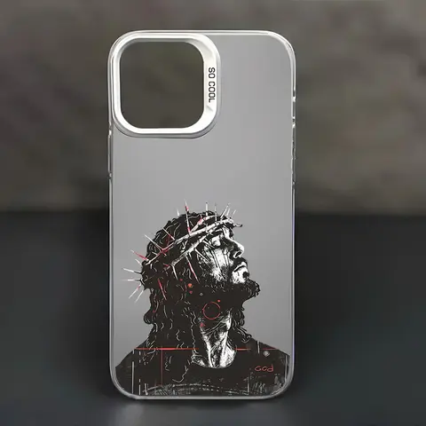 Christian Pattern iPhone Case Shockproof Anti-Scratch, Durable Silicone Full Body Protective Cover for iPhone 17 16 15 Pro Max Plus 14 13 12 11 XR XS, Slim Fit Non-Slip Cellphone Casing, Gifts for Women Men Teen Girls