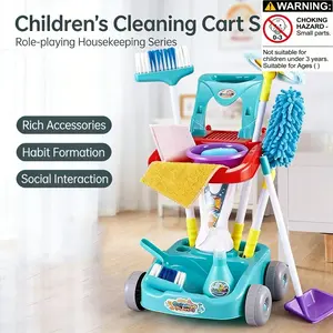 Cleaning Toy Set, Broom & Mop Playset, Educational Housekeeping Skills Development, Parent-Child Leisure Time, Birthday Gift