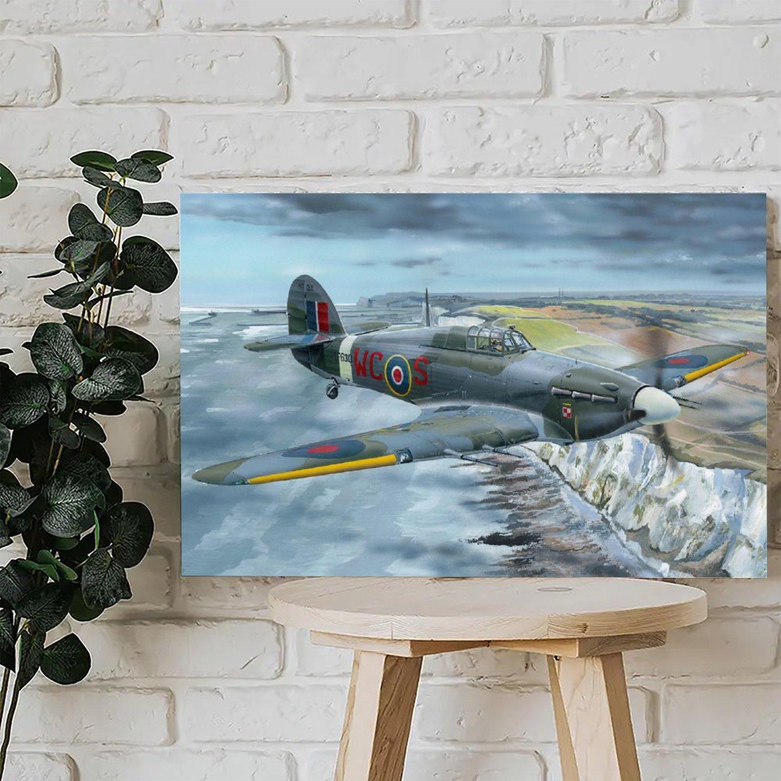 Military Fighter Poster Hawker Hurricane Poster Decorative Painting Canvas Wall Art Picture Print Modern Family Bedroom Decor