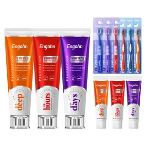 Engohn 12-piece Whitening Toothpaste Set,fresh breath toothpaste, no damage to enamel, 24h lasting freshness, care for sensitive gums - 12pcs Oral