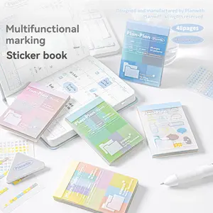 1PC Multi Functional Label Stickers Portable Writing Classification Index Stickers Hand Account Note Stickers Calligraphy Sticke