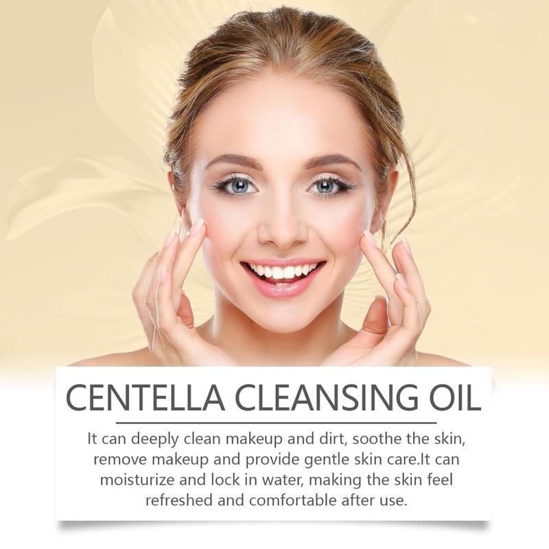 Centella Light Cleansing Oil Gentle Oil Cleanser for Face with Cica & Vitamin E Dual-Boost Formula Double Cleansing Lightweight Makeup Remover Hydrating Facial Daily skincare routine, natural ingredients, moisturizing facial oil, soothing cleansing oil