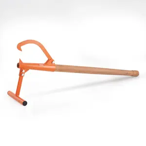 Timberjack 46.5-Inch Heavy-Duty Log Lifter With Wooden Handle, Designed To Lift And Move Logs Up To 15-Inch Diameter, Ideal For Firewood Processing, Lumber Yards, Sawmills, Outdoor Woodcutting And Professional Woodworking Projects
