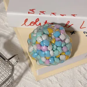 Cross-border Hot Item Dopamine Xylitol Handmade Squishy Ball, Moldable Fidget Toy, High Aesthetic Noise Ball for Stress Relief