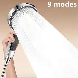 High Pressure Handheld Shower Head, Durable Structure, 3 Spray Modes, Quick Install No Tools Needed, Bathroom Spa Salon Use, High Pressure Showerhead