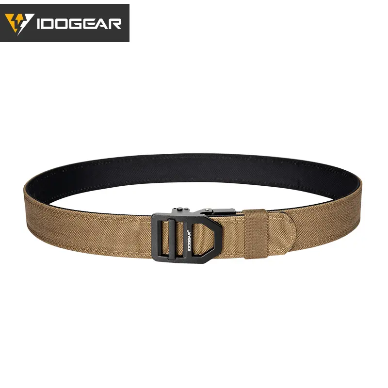 IDOGEAR Men's Ratchet Belts No-hole Quick-Release Buckle for Everyday Carry Sport Belts CCW Belt Suit For Any style of trousers Local Warehouse M/L Size 3434