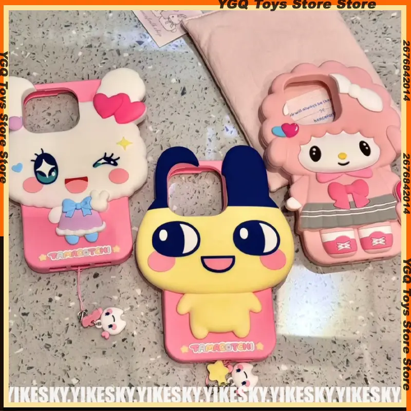 Cartoon Role Tamagotchi Dog Phone Case For IPhone 16 16e 15 14 Mini Pro Max X XR XSMax Plus Silicone Phone Case Holiday Gift