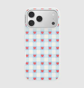 MagSafe Compatible Protective Casing for iPhone 17 Pro Max - Berry Sweet Gingham Smartphone Accessory with Cellphone Protection