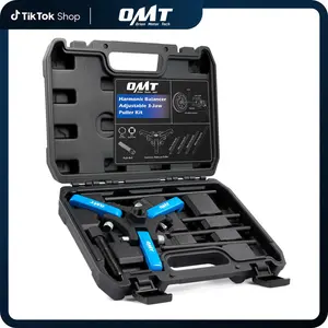 【SummerVibes】Orion Motor Tech Harmonic Balancer Puller Kit, Adjustable 3-Jaw Puller Set for Removing Harmonic Dampers & Balancers, 3-Jaw Pulley Puller Set Compatible with Chevy GM Chrysler Cadillac Ford More, Blue/Black/Red, Automotive Repair Tools