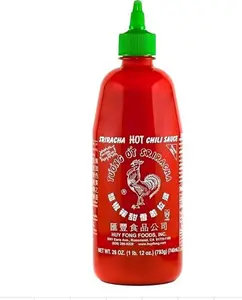 Huy Fong Sriracha Hot Chili Sauce 28oz - Convenient 28oz Bottle for Spicy Cooking Enhancements
