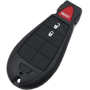 3 Buttons Key Fob Case Shell Fit for 2013-2018  Ram  1500 2500 3500 GQ4- 53T 56046953 Replacement  Key Housing Outer Cover (1)