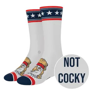 The Free Bird | Shinesty USA Eagle Heel Hammock™ Crew Socks