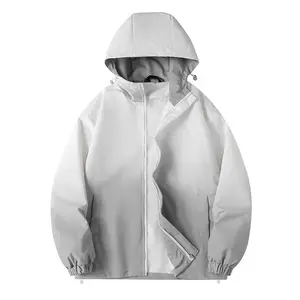 New in spring 2025 Couple coat China-Chic American retro gradual loose hooded casual jacket men's and women's same coat work jacket men's spring and autumn fashion brand American functional windbreaker