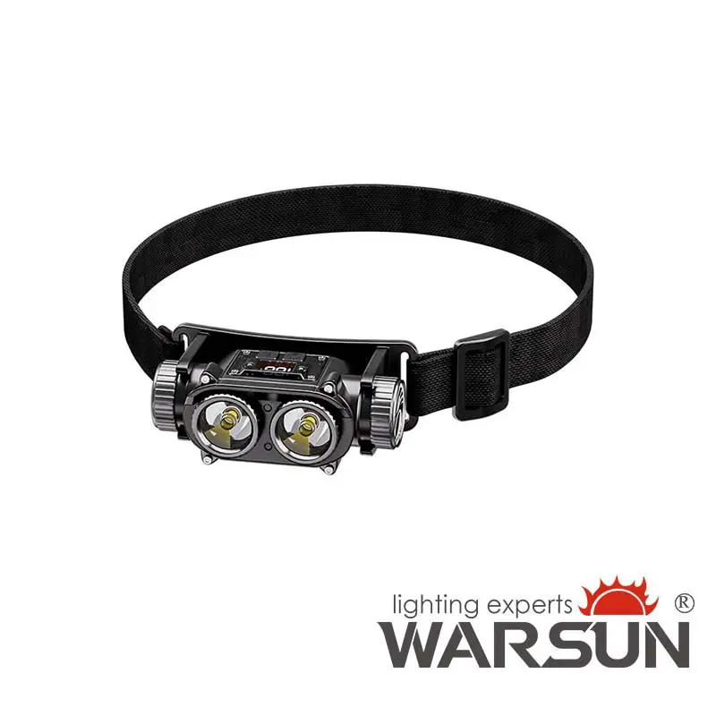 WARSUN Rechargeable LED Headlamp, Falcon Series - 1500 Lumens, Aluminum Alloy+ABS, IPX6 Water Resistant, Extended Battery Life – Perfect for Camping, Hiking, and Industrial Use #dealsforyoudays Handheld Spot Light