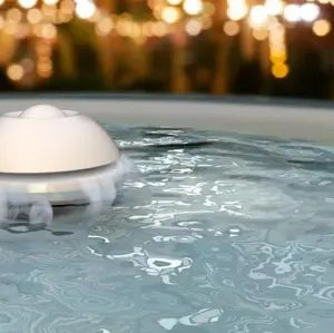 mainstays floating essential oil diffuser has LED lights 2 diffuser modes rechargeable 12 hr charge