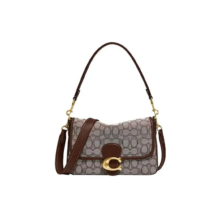 COACH Tabby 26 Crossbody Bag for Women – Embroidered Logo Hardware, Soft Hobo Style, Oak and Maple Color