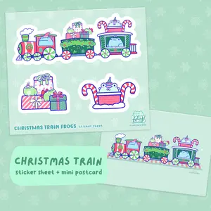Christmas Train Sticker Sheet
