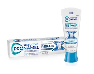Sensodyne Pronamel Intensive Enamel Repair Toothpaste for Sensitive Teeth, to Reharden and Strengthen Enamel, Clean Mint - 3.4 Ounces