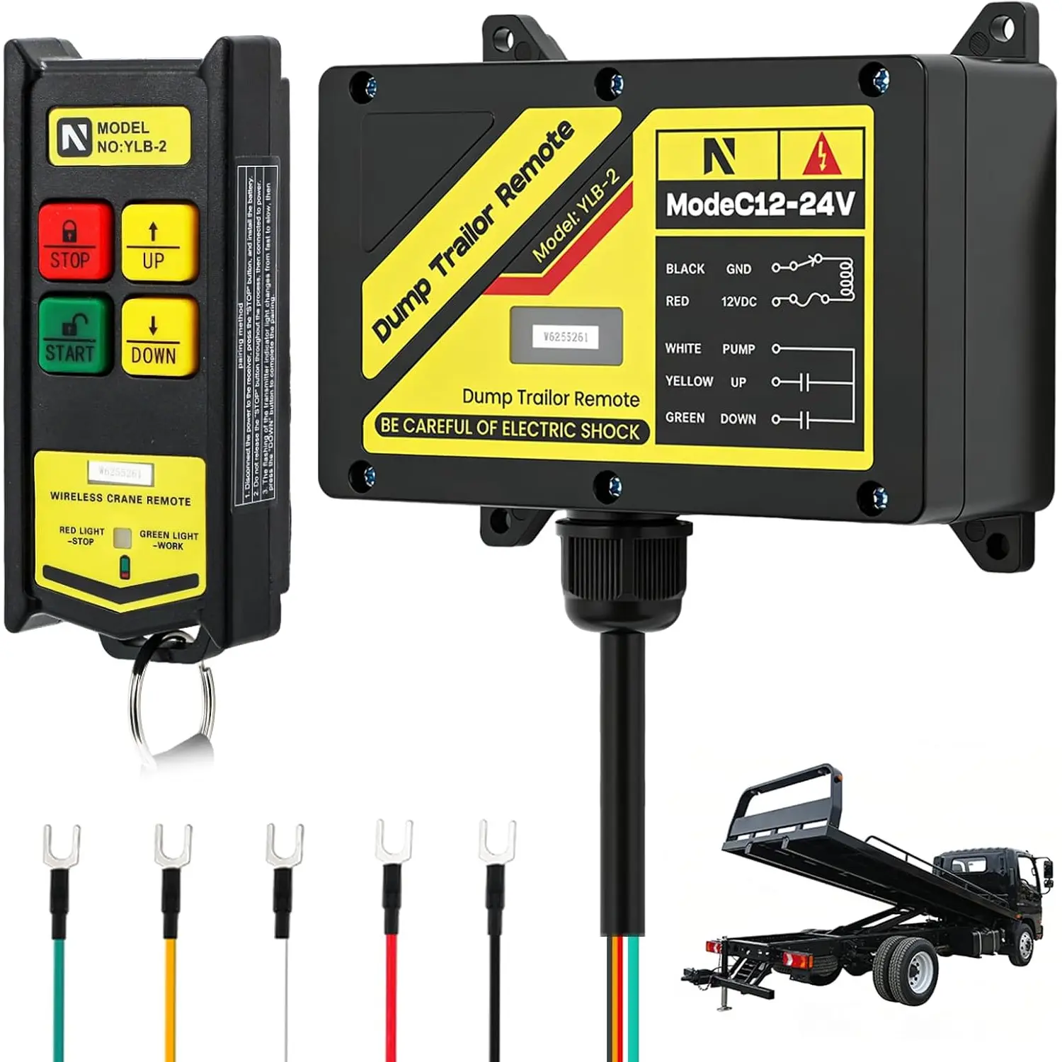 Dump Trailer Remote, 12-24V Dump Trailer Remote Controller