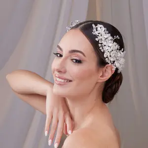Two-Piece Flower Wedding Hair Vine Set