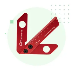 YoraHome YX-1 45/90 Degree Angle Ruler Right Angle Line Measuring Carpenter Ruler for Precision Woodworking