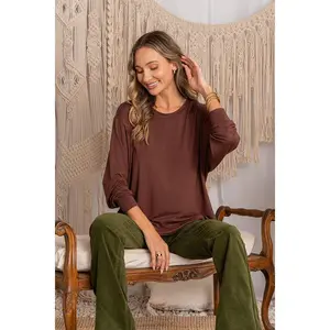 Sew in Love - Solid Long Sleeve Top