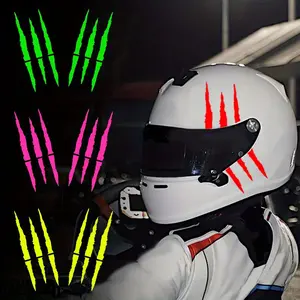 Personalized Ghost Claw Motorcycle Stickers Helmet DIY Decorative Claw Marks Design Waterproof Decals for Car Motorcycle Skateboard Chassis Helmet Attractive Outdoor Helmet Decorative Stickers Multiple Colors Available