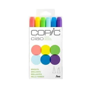 Copic - Ciao Marker Set - Brights, 6 pk