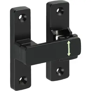 90/180  Flip Door Lock Latch, Protecting Safety Sliding Gate Latches Heavy Duty Hardware Door Latch for Interior Front Barn Garden Fence Window Bathroom Cabinet